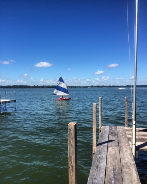 Sailing in Spirit Lake, Iowa