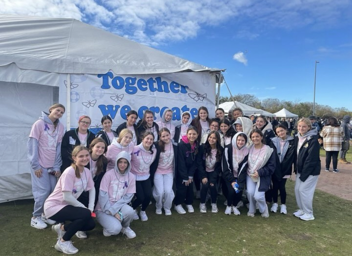 Wantagh High Schools Morgans Message faction at a mental illness awareness walk fall 2023
Photo courtesy of Jayla George 