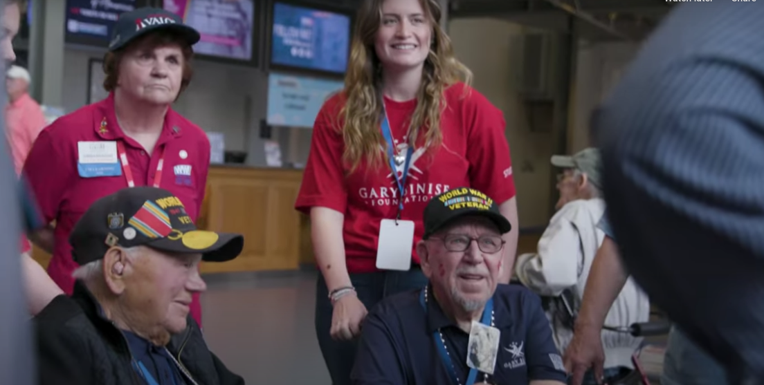 Photo Courtesy of Gary Sinise Foundation
Wantagh Students meet their World War II Veteran companions for their trip to New Orleans